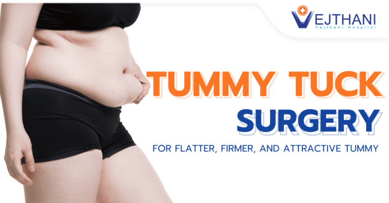 Tummy Tuck Surgery or abdominoplast get flatter tummy at Vejthani Hospital in Bangkok Thailand