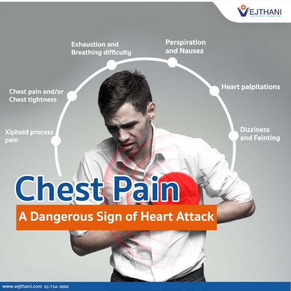 Chest Pain: A Dangerous Sign of Heart Attack - Vejthani Hospital