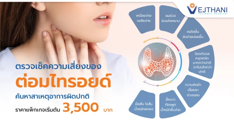 แพ็คเกจตรวจไทรอยด์ ตรวจเช็คความเสี่ยงของต่อมไทรอยด์