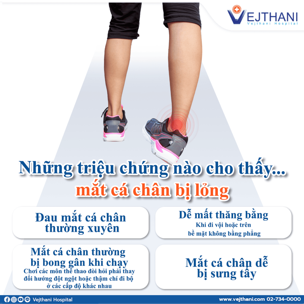 lỏng khớp cổ chân Trung tâm Cơ Xương Khớp, Bệnh viện Vejthani