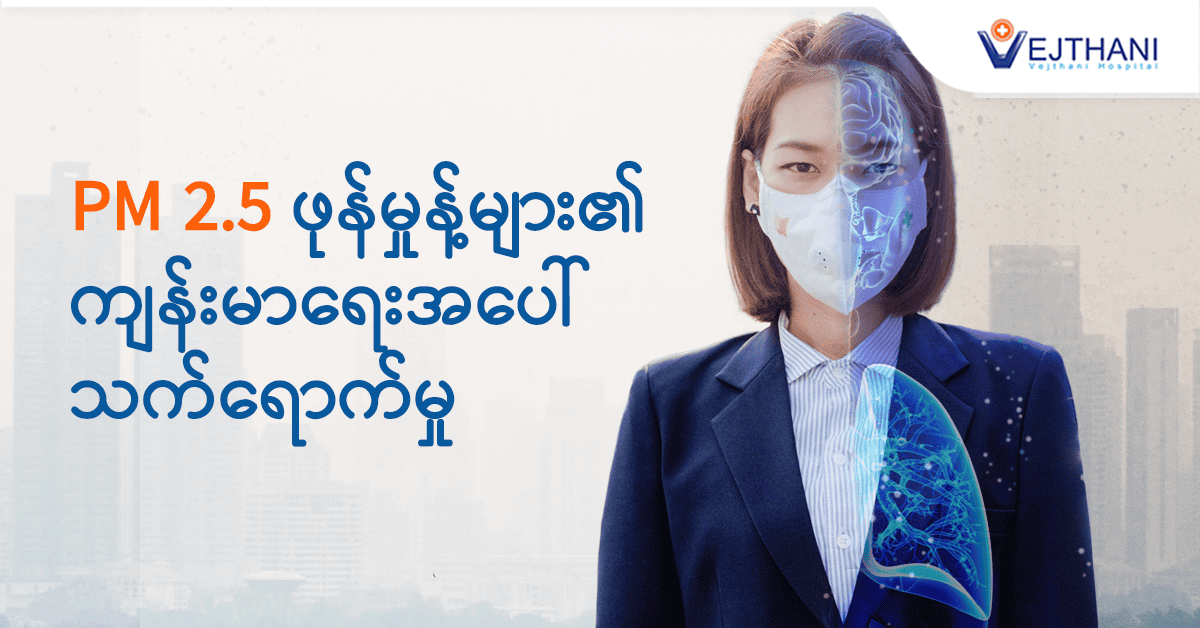 PM 2.5 ဖုန်မှုန့်များ၏ ကျန်းမားရေးအပေါ်သက်ရောက်မှု