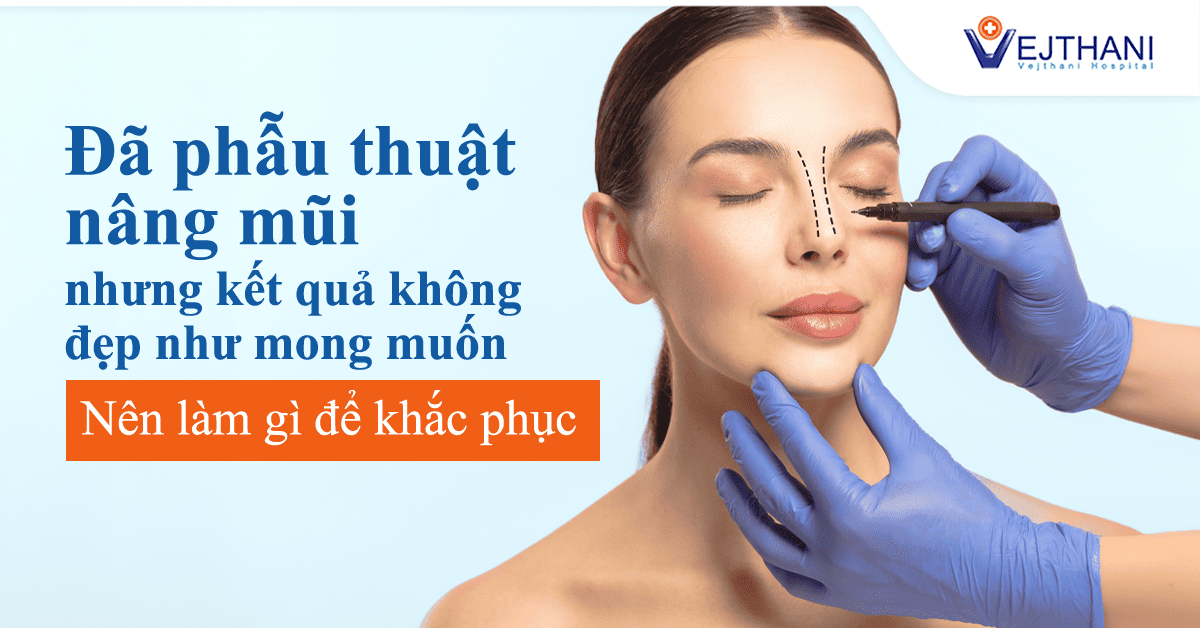 Giải pháp khắc phục tình trạng sau khi nâng mũi không như ý